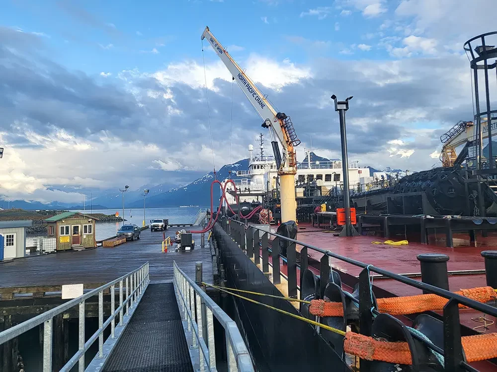 Valdez Petroleum Terminal Barge